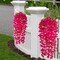 2 PCS Artificial Bougainvillea Bouquet Flowers Garland - Rose Red